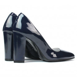 Elegantní dámské boty 1261 lak indigo