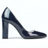 Elegantní dámské boty 1261 lak indigo