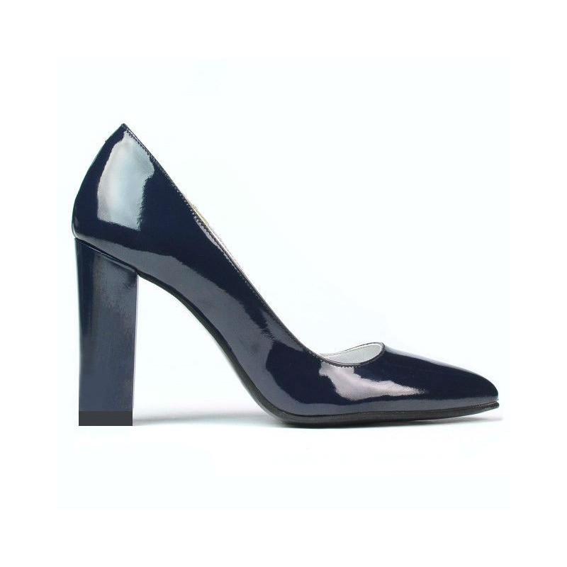 Elegantní dámské boty 1261 lak indigo