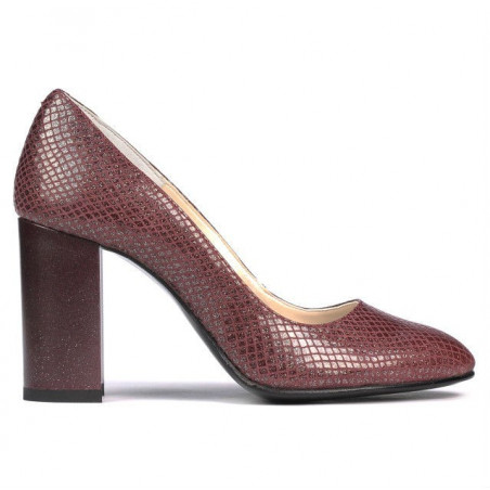 Dámské elegantní boty 1269 python bordo