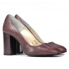 Dámské elegantní boty 1269 python bordo