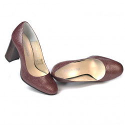 Dámské elegantní boty 1269 python bordo