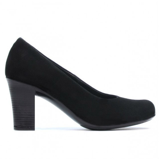 Dámské ležérní / elegantní boty 643 černý velur