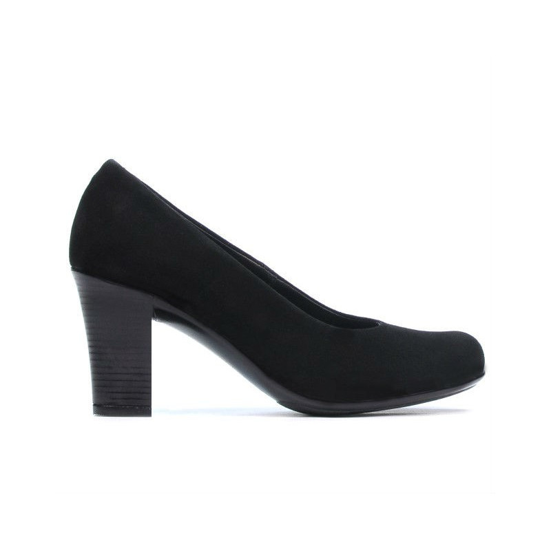 Dámské ležérní / elegantní boty 643 černý velur