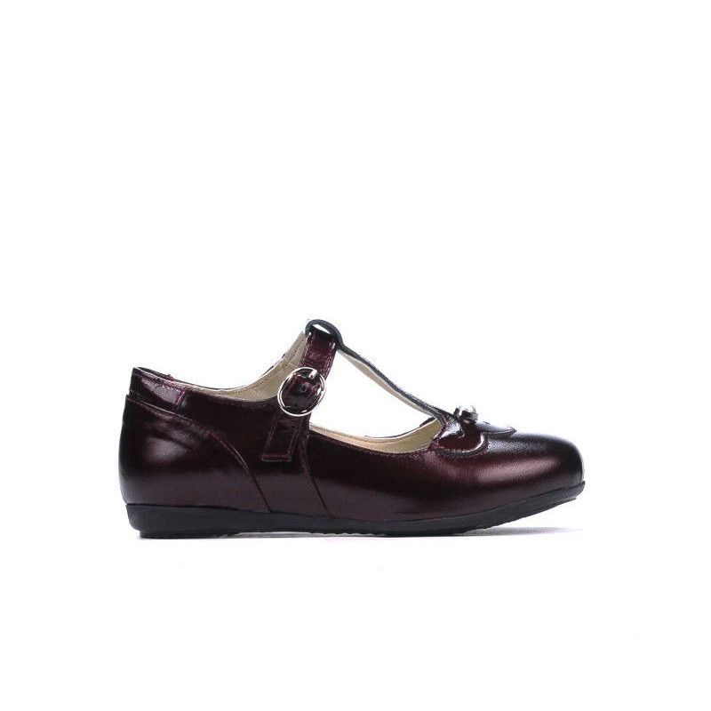 Boty pro malé děti 63c lak bordo