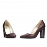 Elegantní dámské boty 1261 bordo