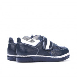 Batolecí boty 64c indigo+bílá