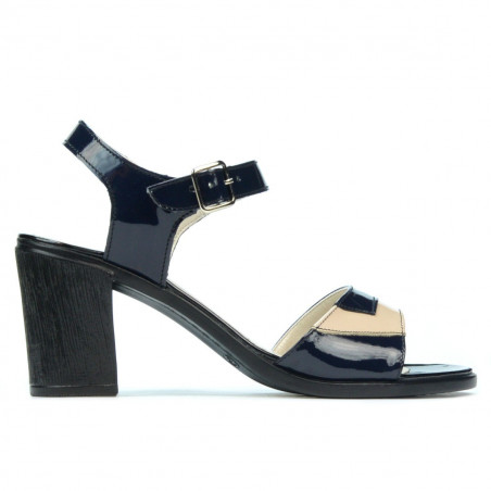 Dámské sandály 5042 lak indigo+béžová