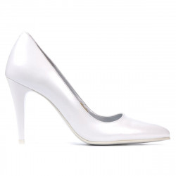Elegantní dámské boty 1246 perleťově bílá