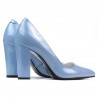 Elegantní dámské boty 1261 lak modrá