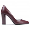 Dámské elegantní boty 1261 bordo perleť