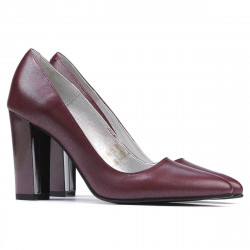 Dámské elegantní boty 1261 bordo perleť