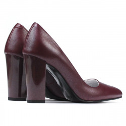 Dámské elegantní boty 1261 bordo perleť