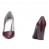 Dámské elegantní boty 1261 bordo perleť