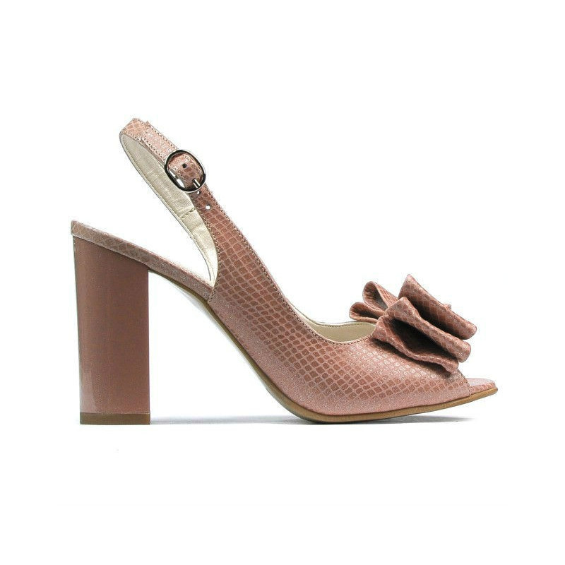 Dámské sandály 1256 python nude