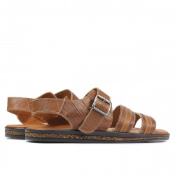 Pánské sandály 315 croco hnědé