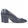 Elegantní dámské boty 1268 python indigo