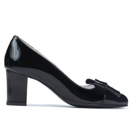 Elegantní dámské boty 1265-1 černý lak