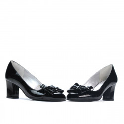 Elegantní dámské boty 1265-1 černý lak