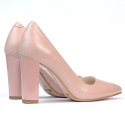 Elegantní dámské boty 1261 perleťová pudra