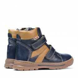 Dětské boty 3015 indigo kombinované
