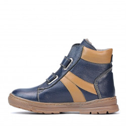 Dětské boty 3015 indigo kombinované