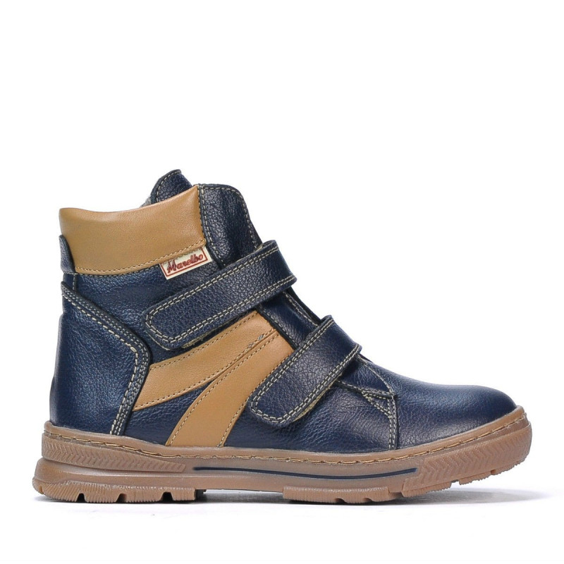 Dětské boty 3015 indigo kombinované