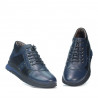 Pánské ležérní boty 4110 indigo+černá