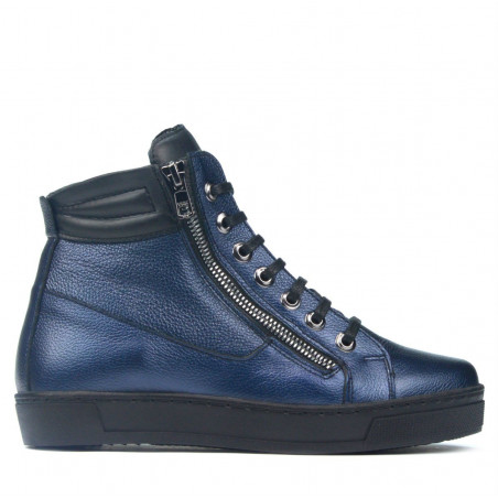 Boty 3339 perleťová indigo