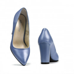 Dámské elegantní boty 1261 modrá perla