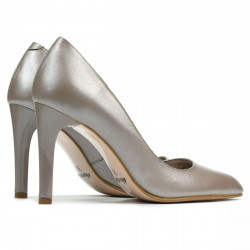 Elegantní dámské boty 1276 perleťová cappuccino