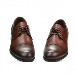 Elegantní boty pro adolescenty 396 v koňaku