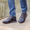 Pánské ležérní boty 4110 indigo+černá