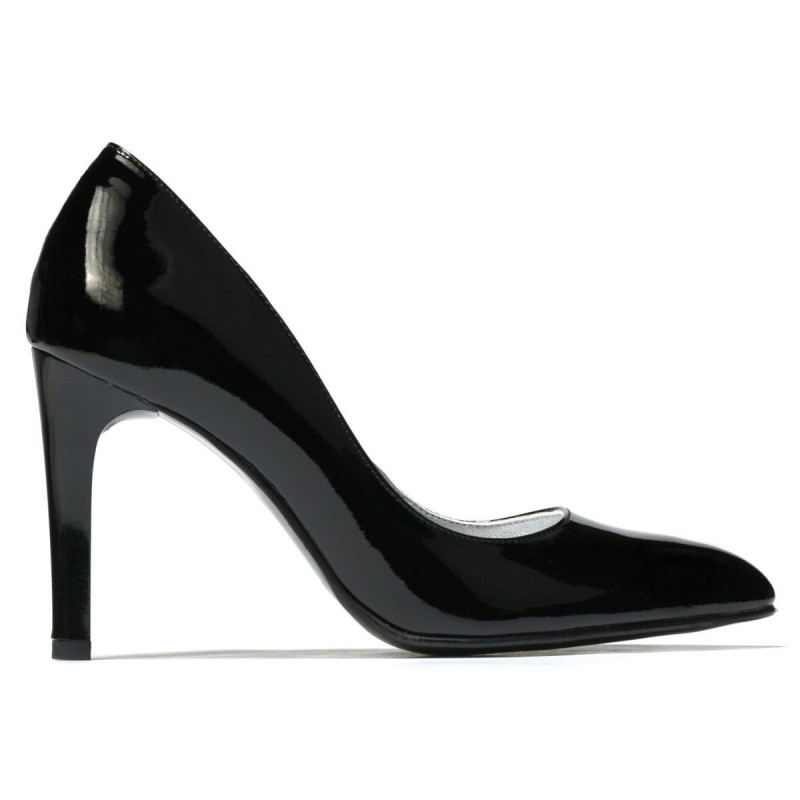 Elegantní dámské boty 1276 lakované černé
