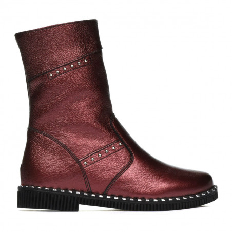 Dětské boty 3019 bordo perleť
