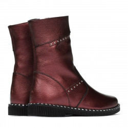 Dětské boty 3019 bordo perleť