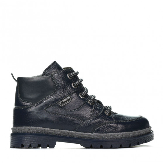 Dětské boty 3017 indigo+šedá