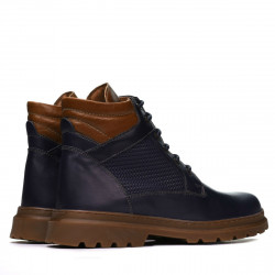 Pánské boty 4119 indigo kombinované