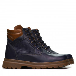 Pánské boty 4119 indigo kombinované