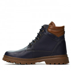 Pánské boty 4119 indigo kombinované