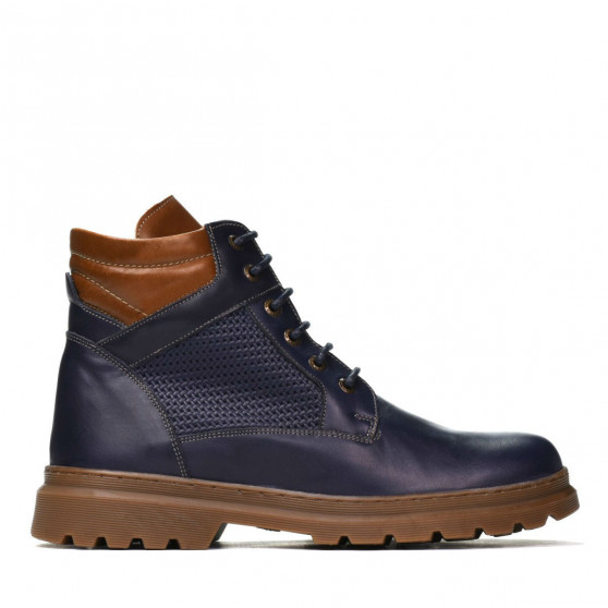 Pánské boty 4119 indigo kombinované