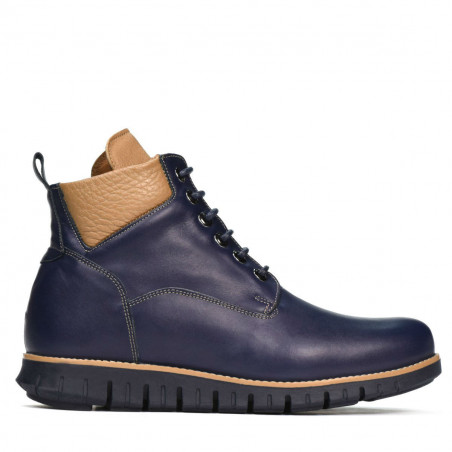 Pánské boty 4108 indigo+hnědá