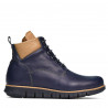Pánské boty 4108 indigo+hnědá
