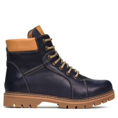 Dospělé boty 439-1 indigo+hnědá