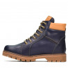 Dospělé boty 439-1 indigo+hnědá