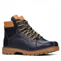 Dospělé boty 439-1 indigo+hnědá