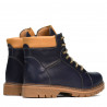 Dospělé boty 439-1 indigo+hnědá