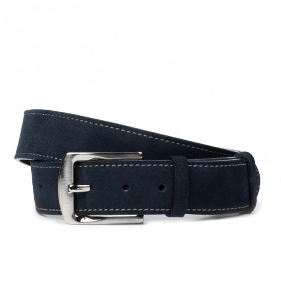 Unisex opasek 01bc modrý velur