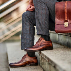 Elegantní pánské boty 907 a hnědé lifestyle