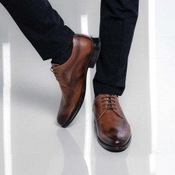 Elegantní pánské boty 907 v písku lifestyle